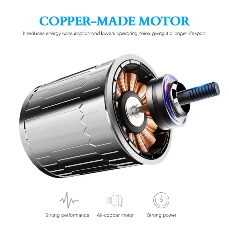 12V Powerful Quiet Car Fan USB Plug 180 + 360 degree Rotatable Cooling Fan