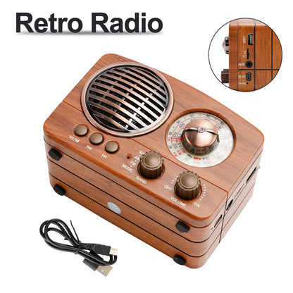 Retro-Style Decorative Radio Mini Multifunction Music Player Bluetooth Speaker*