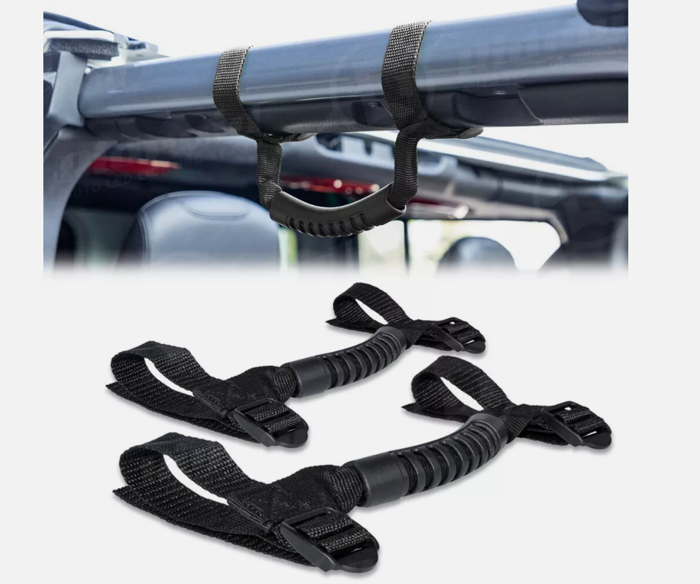 2 x Roll Bar Grab Handles Grip Handle for Jeep Wrangler YJ TJ JK JL Gladiator JT