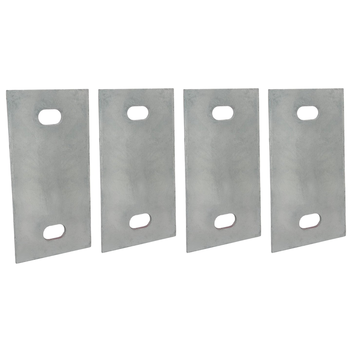 Stationary Dock Washer Plate, 5" x 2-1/2" - Heavy-Duty Galvanized Steel (4)