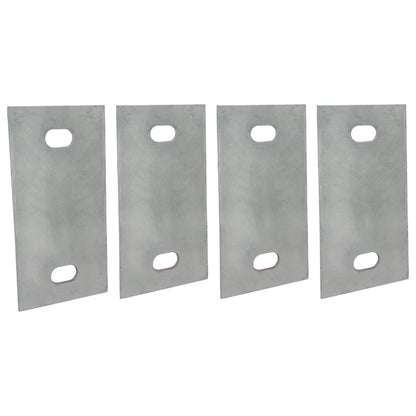 Stationary Dock Washer Plate, 5" x 2-1/2" - Heavy-Duty Galvanized Steel (4)