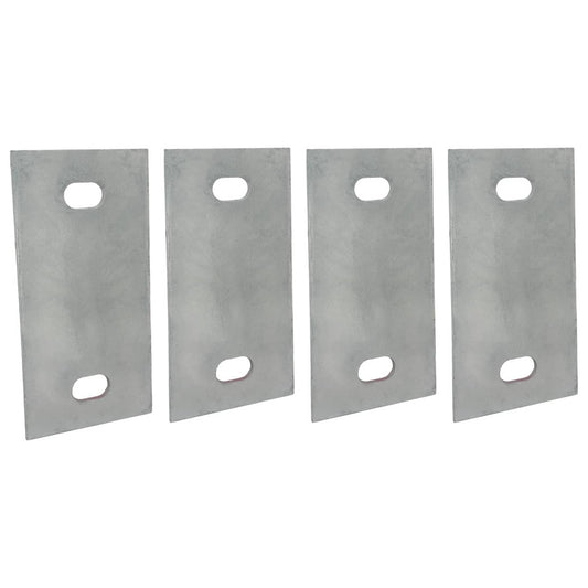 Solid Spare Stationary Dock Washer Plate, 5" x 2-1/2" - Heavy-Duty Galvanized Steel (4)