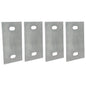 Stationary Dock Washer Plate, 5" x 2-1/2" - Heavy-Duty Galvanized Steel (4)