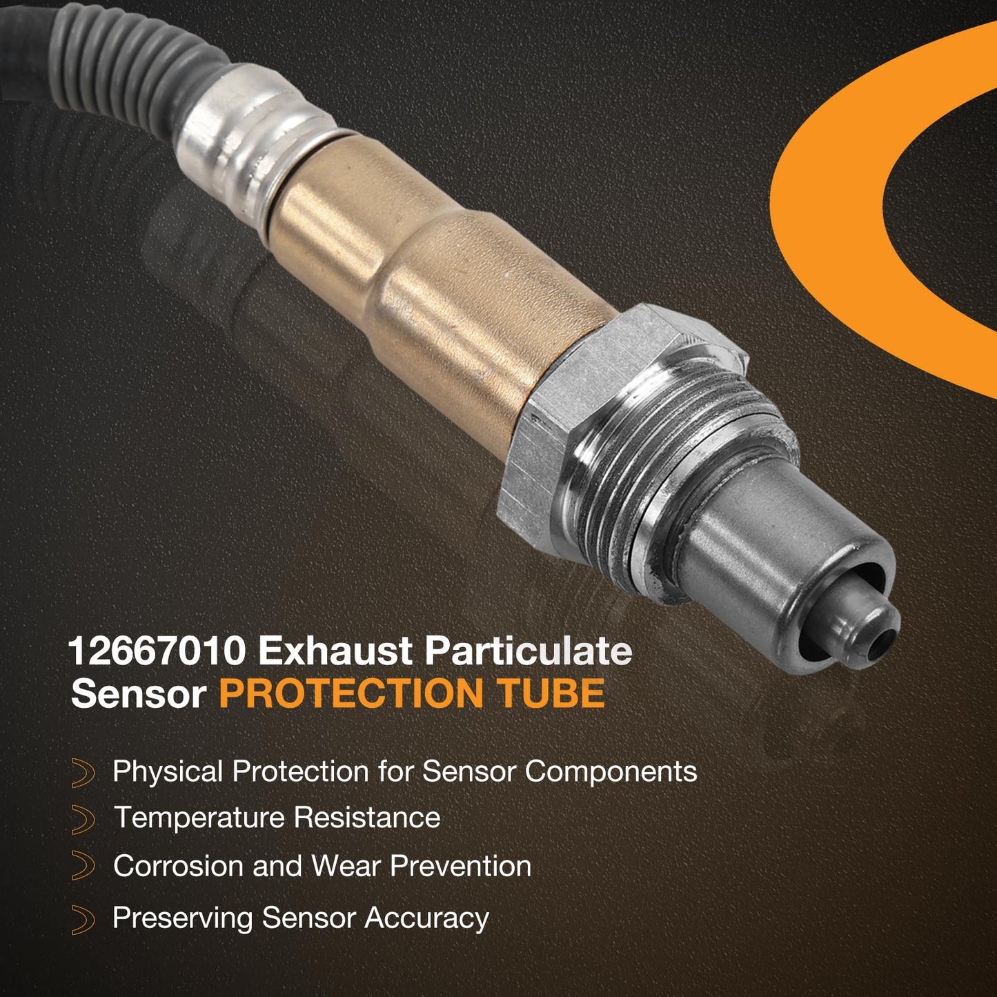 12667010 Exhaust Particulate Sensor For 2016 Chevy Express 2500 GMC Sierra 3500