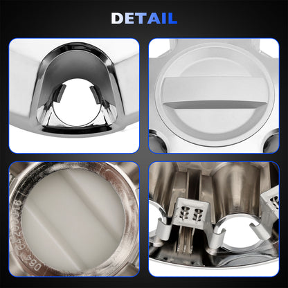 4PCS Chrome Wheel Center Hub Cap Cover For 2017-2022 Ford F250 F350 Super Duty
