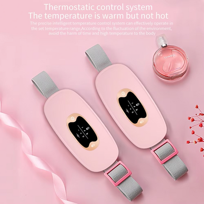 Electric Heating Menstrual Vibration Pad Belt For Period Pain Relief Cramps USB