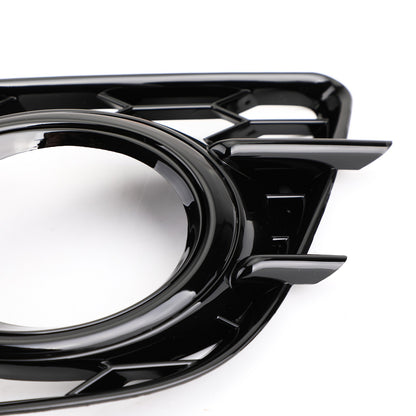 Black Honeycomb Style Fog Light Grill Bumper For Audi A4 S-LINE S4 2008-2012