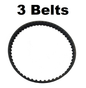 Solid Spare 429964-32 Drive Belt for Black and Decker Sander BR300 - 55 Teeth 3 PACK