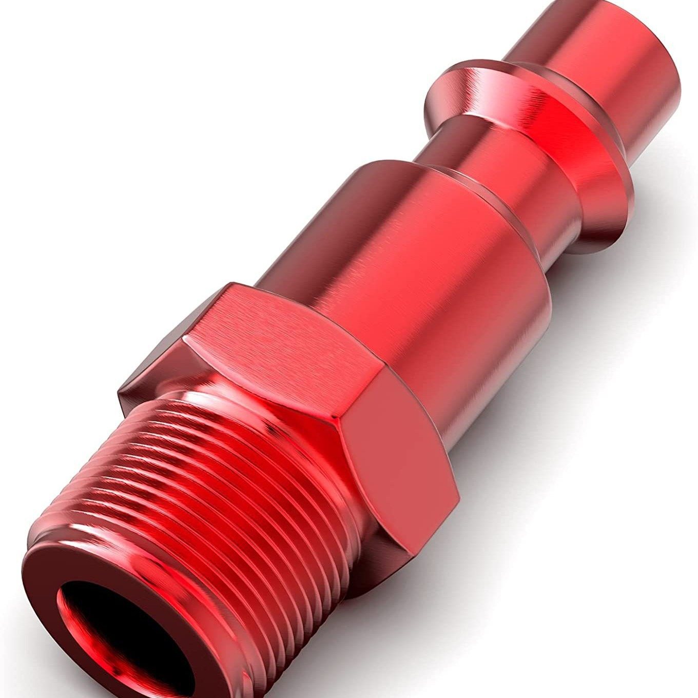 14pcs Air Hose Fittings 1/4" NPT Quick Connect Air Coupler and Plug Kit Red