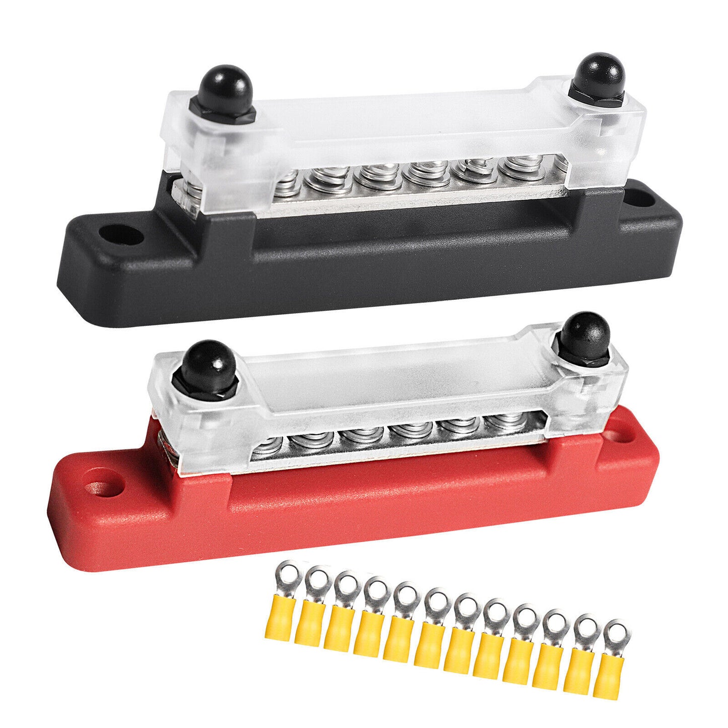 2PCS 6 Way 150A Power Distribution Terminal Block Car Marine Boat 48V Bus