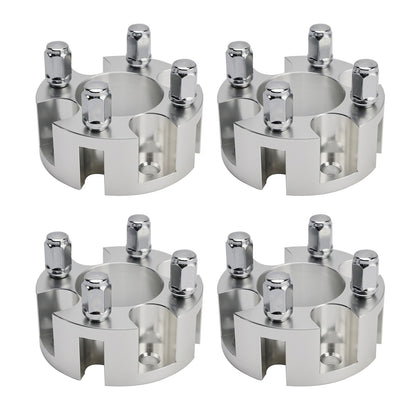 2" Wheel Spacers Kit Cable Golf Carts Lug Nuts Silver For Yamaha Club Car Ezgo