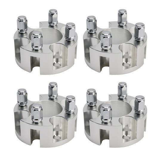2" Wheel Spacers Kit Cable Golf Carts Lug Nuts Silver For Yamaha Club Car Ezgo