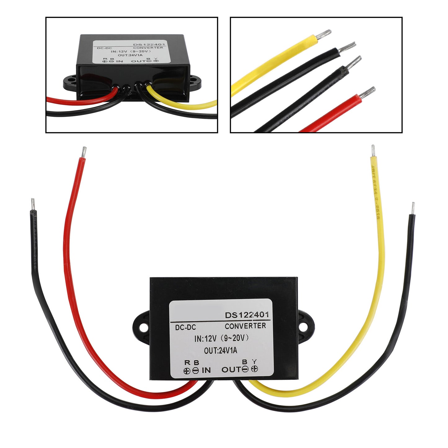 DC-DC 12V-24V 1A 24W Step Up Car Power Supply Converter Regulator Waterproof