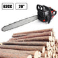 ??62cc Gas Chainsaw 20" Bar Gasoline Powered Chain Saw 2 Cycle Engine Cutting