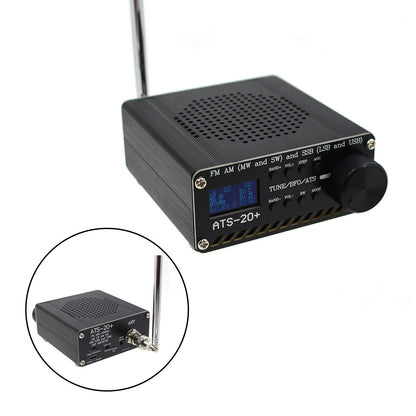 Upgraded ATS-20+ Radio Receiver FM AM (MW & SW) SSB (LSB & USB) With Battery