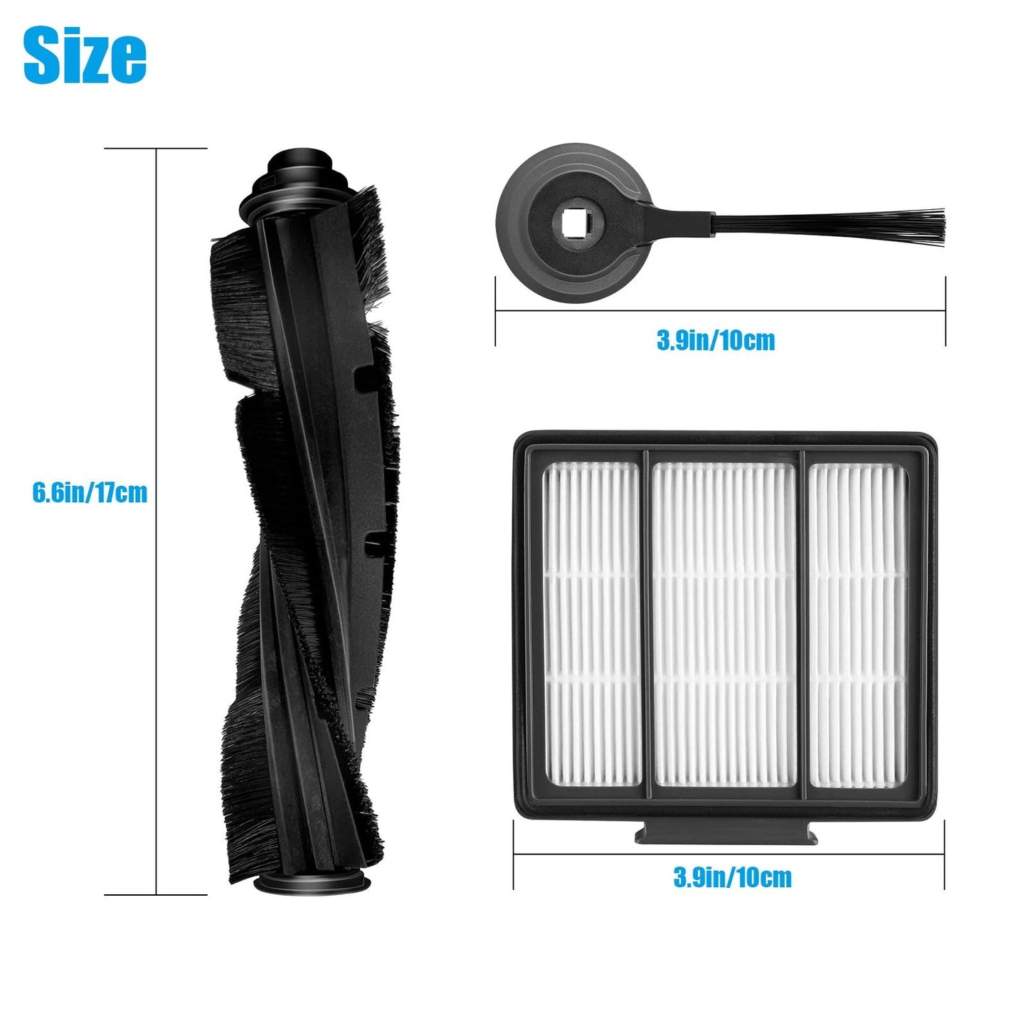 Vacuum Replacement Part Cleaning Brush Filter Kit Compatible For Shark ION Robot
