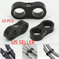10Pcs/lot -6AN Hose Separator Clamp Bracket Adapter for 3/8 Oil Fuel Hose Line