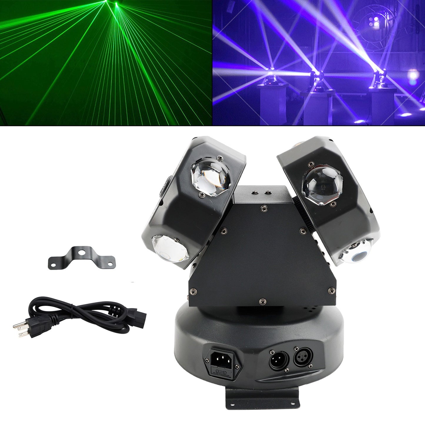 120W Moving Head Light 8 LED Rotating Beam Light RGBW Stage Light DJ Lighting