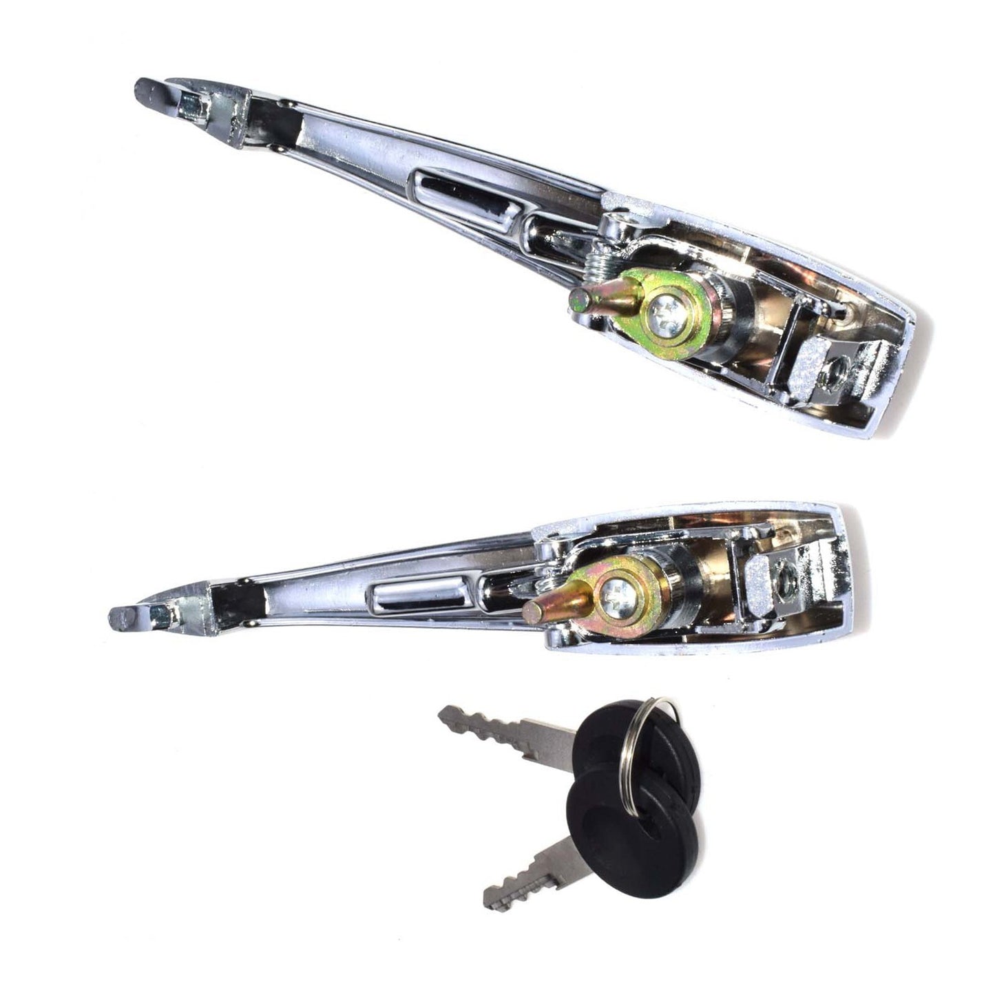 FOR 968-1979 VW BUG 113898205M OUTER DOOR HANDLE SET FRONT LEFT & RIGHT KEYS