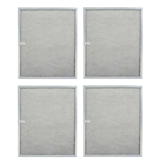 Solid Spare (4-Pack) Broan Model BPS1FA36 Compatible Aluminum Mesh Grease Range Hood Filter