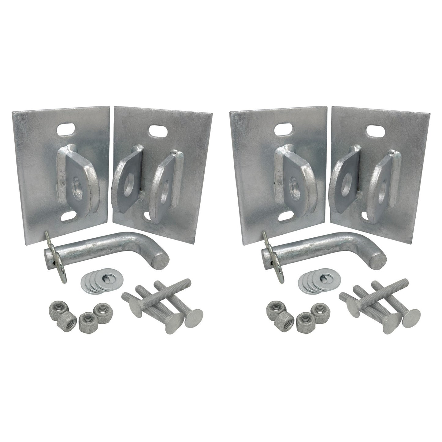 Floating/Stationary Dock Connector Hinge Kit, Male & Female T-Style Brackets (2)