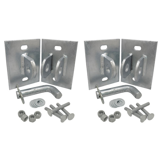 Solid Spare Floating/Stationary Dock Connector Hinge Kit, Male & Female T-Style Brackets (2)