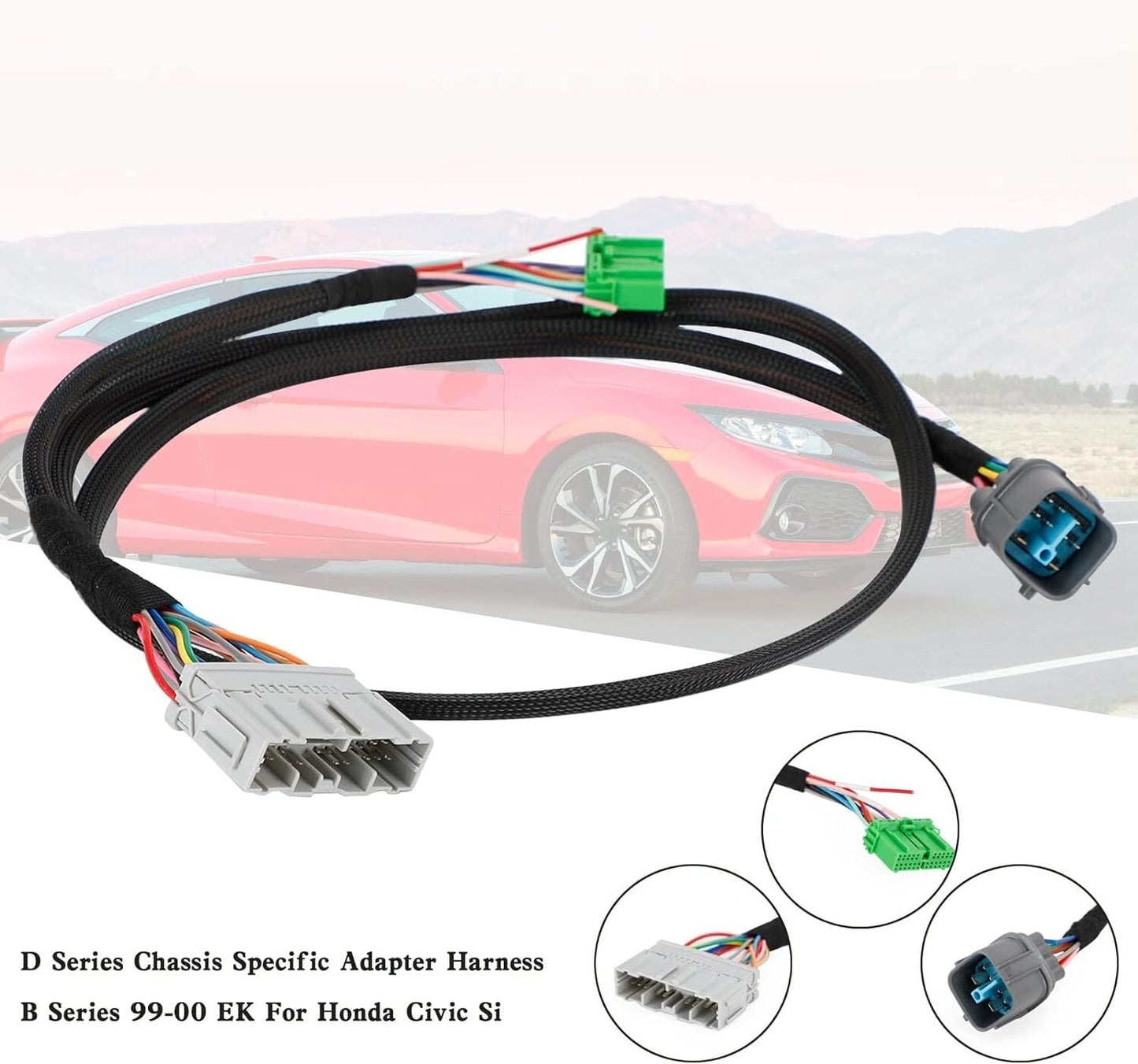 For 1996-98 Honda Civic Si D EK Series Chassis Specific Adapter Harness B Series