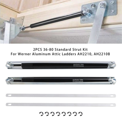 2PCS 36-80 Standard Strut Kit For Werner Aluminum Attic Ladders AH2210  AH2210B