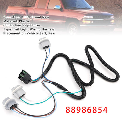 Left Tail Light Wiring Harness 88986854 For Chevrolet Silverado GMC Sierra 99-05