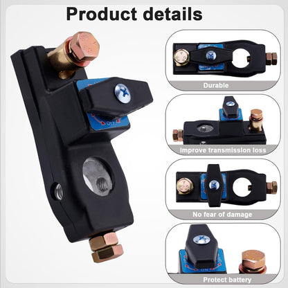 2pcs Car Battery Disconnect Isolator Cut Off Switch 12V / 24V Universal Terminal