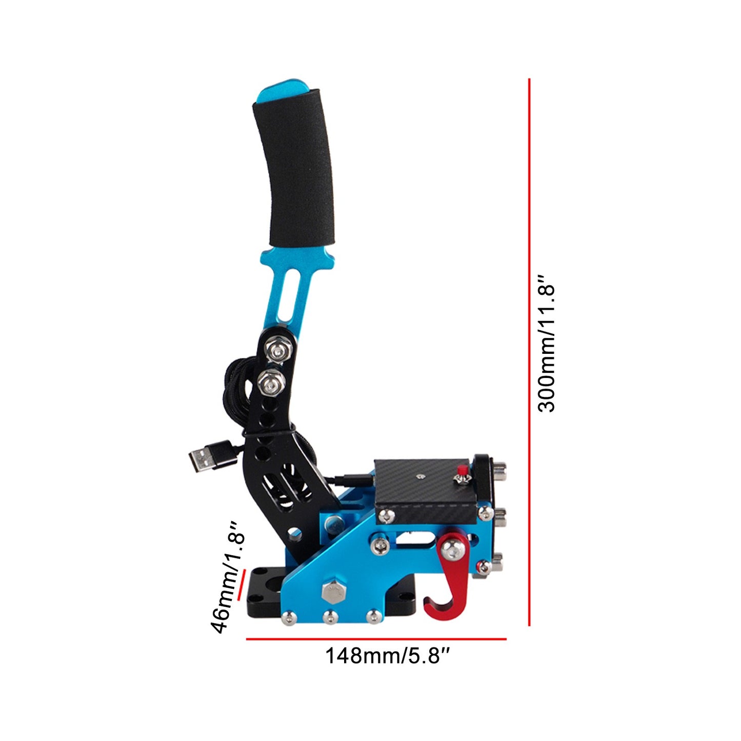14Bit PS4/PS5 USB3.0 SIM Handbrake for Racing Games Steering Wheel Stand G29