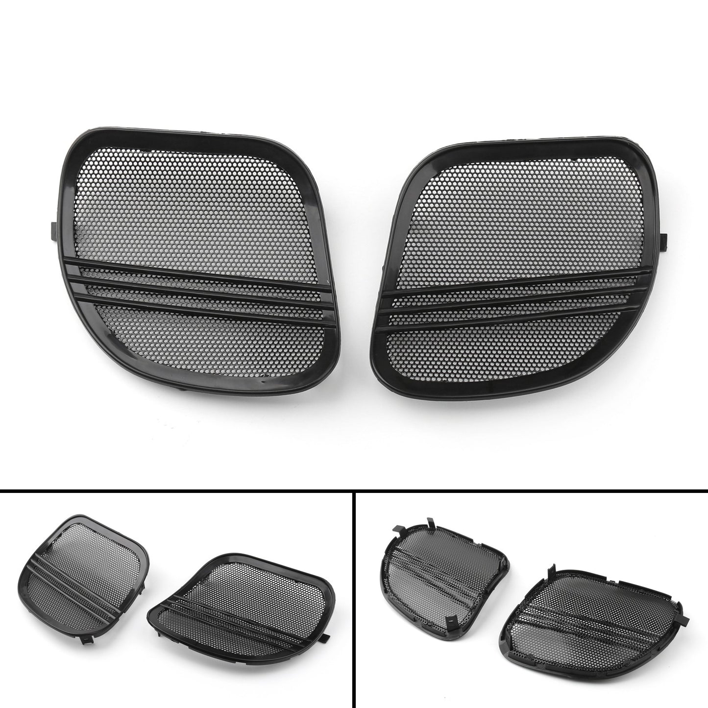 Motorcycle Tri-Line Speaker Cover Grills For  Road Glide Black 2015-2018 USA