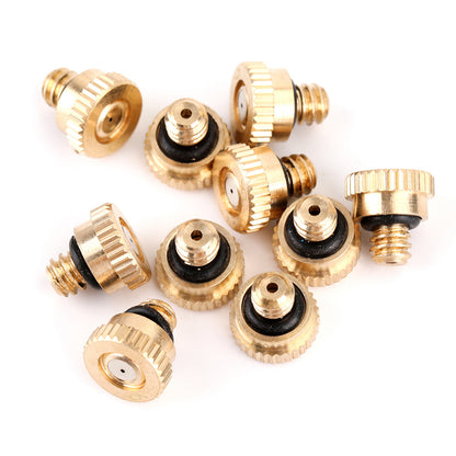 20X Brass Misting Nozzles Water Mister Sprinkle For Cooling System 0.024" 10/24