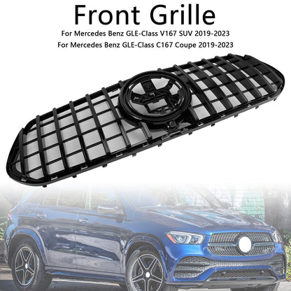 Front Bumper Grill Grille Fit Mercedes Benz GLE Class C167 V167 2019-2023