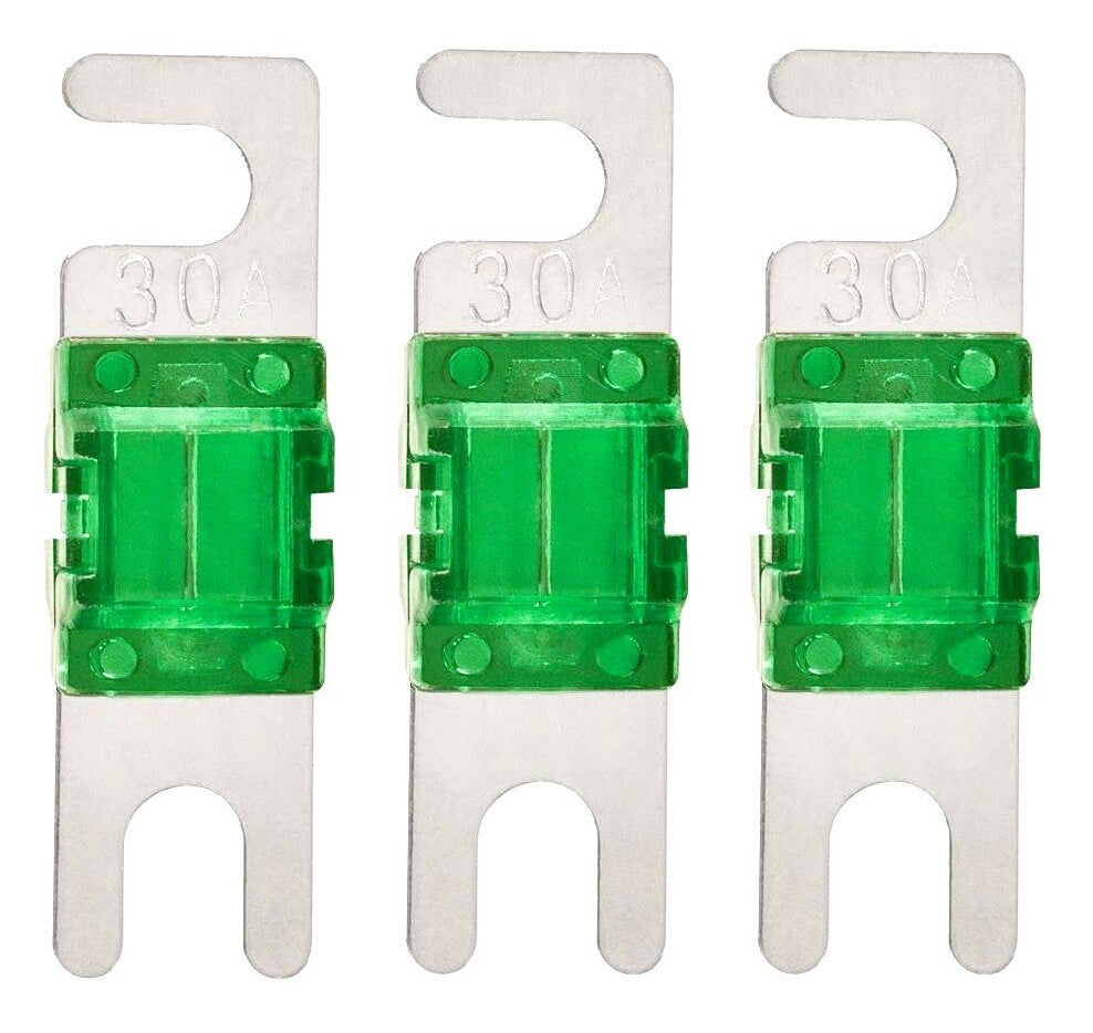 Mini ANL Fuse 30A 30 Amp 32V AFS Fuses For Auto Marine Stereo Audio Video 3 Pack