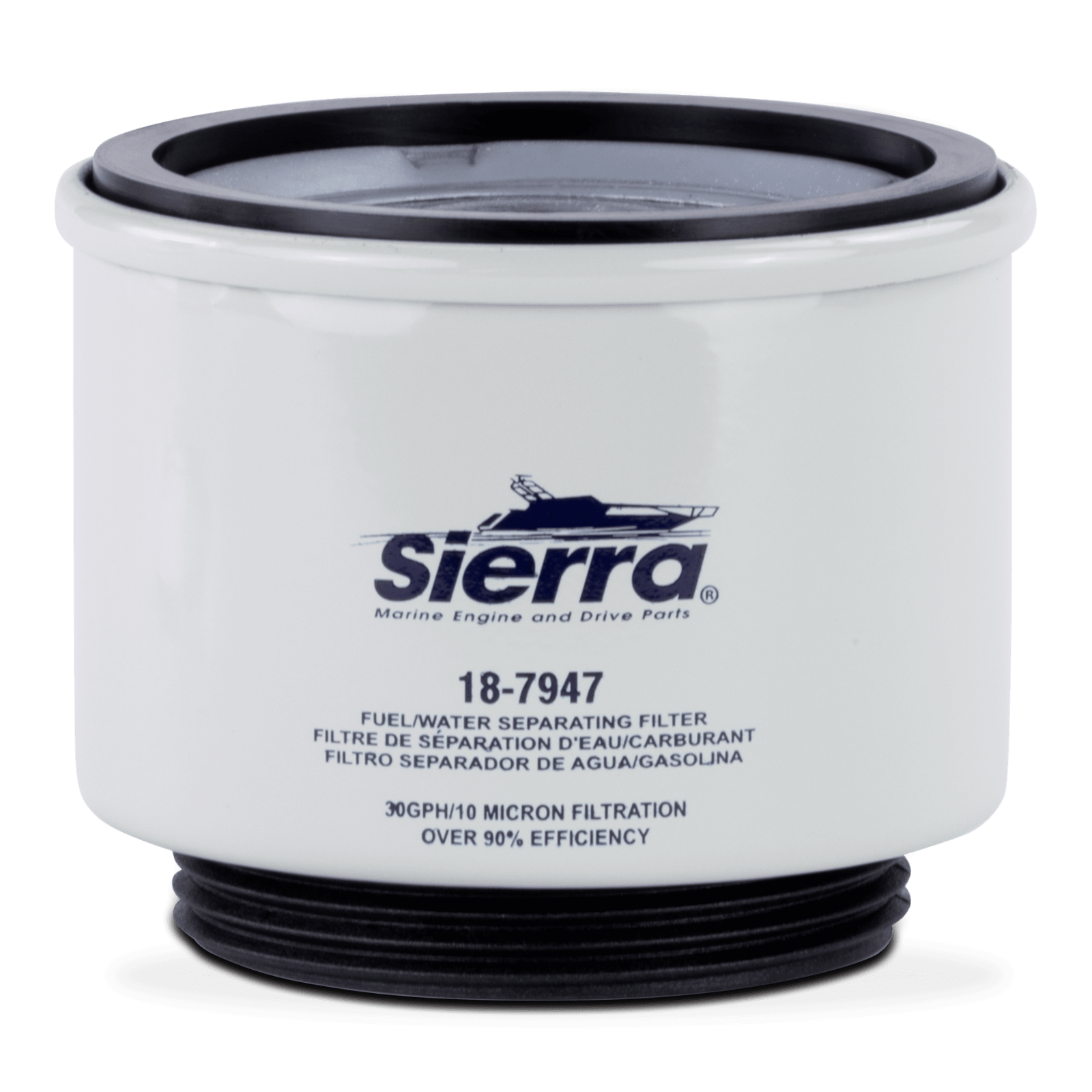 Solid Spare Sierra Marine 18-7947 Fuel Water Separating Filter