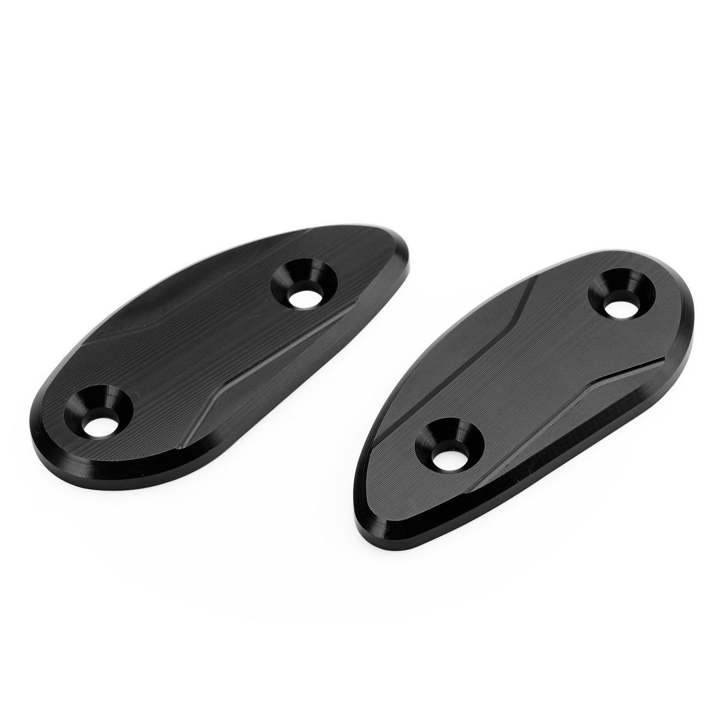 ALUMINUM REAR VIEW MIRROR HOLE CAPS BLACK FOR HONDA CBR 1000 RR 2008 > 2023