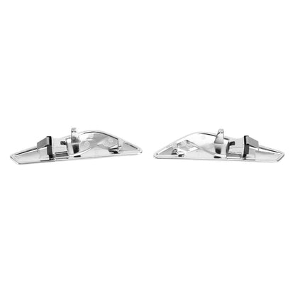 Pair Chrome Front Side Fender Trim Finisher 51117338569/570 For BMW F25 F26 X3