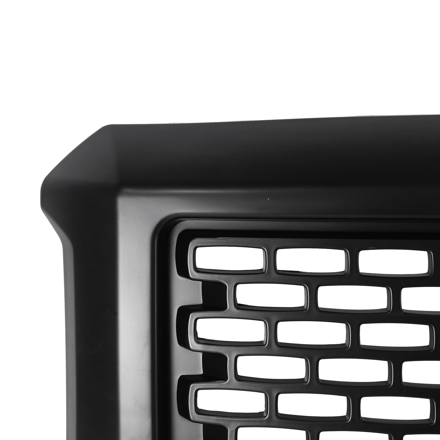 Front Upper Bumper Grille Matte Black For GMC Sierra 1500 2014 2015 Denali Style