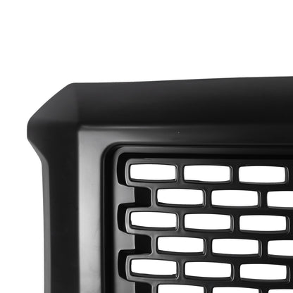 Front Upper Bumper Grille Matte Black For GMC Sierra 1500 2014 2015 Denali Style