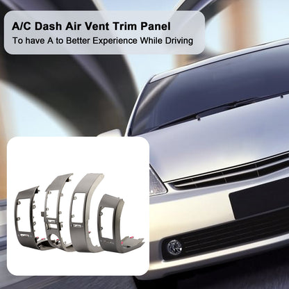 4PCS L + R Center A/C Dash Air Vent Cover Trim Panel for 2004-2009 Toyota Prius