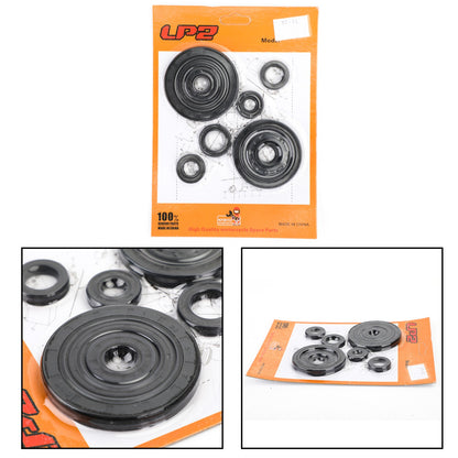 Complete Engine Oil Seal Crankcase Kit 10pcs for Honda CRF250R CRF250X 2004-2017
