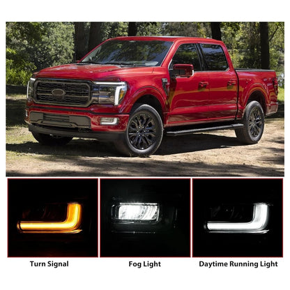 Left LED Front Fog Light Lamp For Ford F150 2024-2025 RL3415A254AC RL3Z15201A