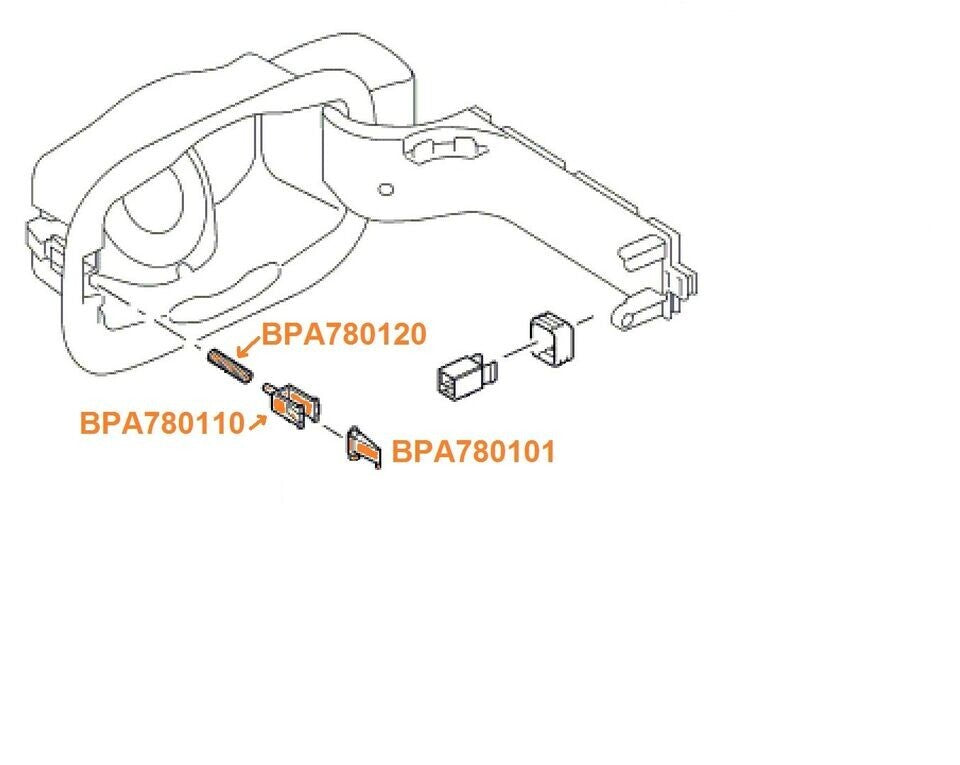 Gas Fuel Door Latch Clip Spring Repair For Land Rover LR3 LR4 Range Rover Sport