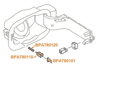 Gas Fuel Door Latch Clip Spring Repair For Land Rover LR3 LR4 Range Rover Sport