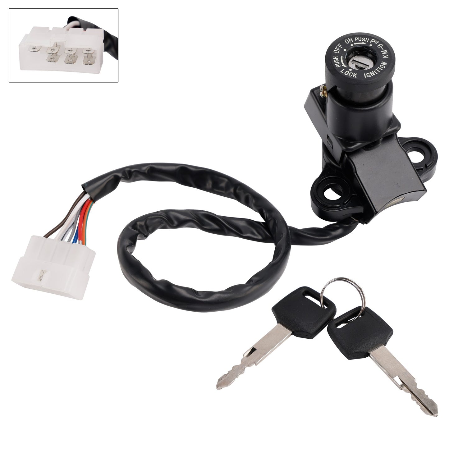 Ignition Key Switch 7-Wire For Kawasaki ZX 6 10 ZX6R ZX10R 2006-2012 27005-5137