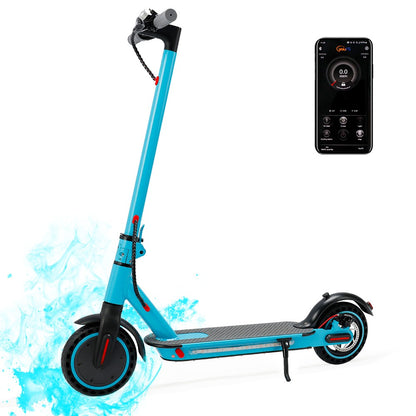 8.5" Folding E-Scooter W/ app 350W 35KM Range 30km/h City Commute blue