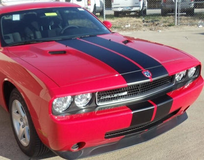 9" VINYL RALLY STRIPES RACING STRIPE HOOD TRUNK ROOF For DODGE CHALLENGER