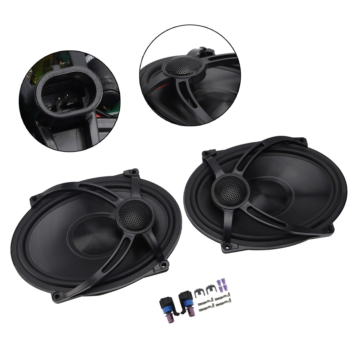 Pair Saddlebag Lid Speakers 5"X7" Fit For Touring Flt Flh Flhr 1994-2024 2023