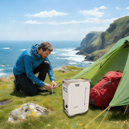 Portable Water Heater For RV Camping  7800mAh 3.3h Rechargeable Camping Cleaning